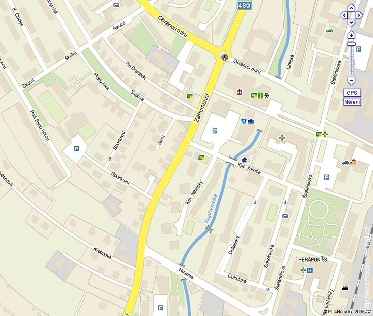 Dopravní přístupnost polikliniky Kopřivnice